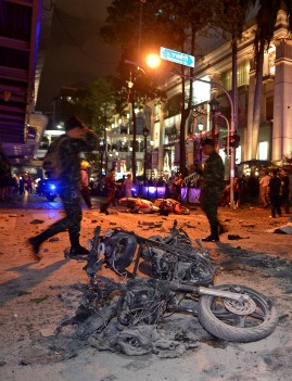 Một vụ đánh bom tại Thái Lan (trích nguồn: BBC)