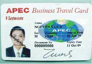Mẫu thẻ đi lại doanh nhân APEC (ABTC) 